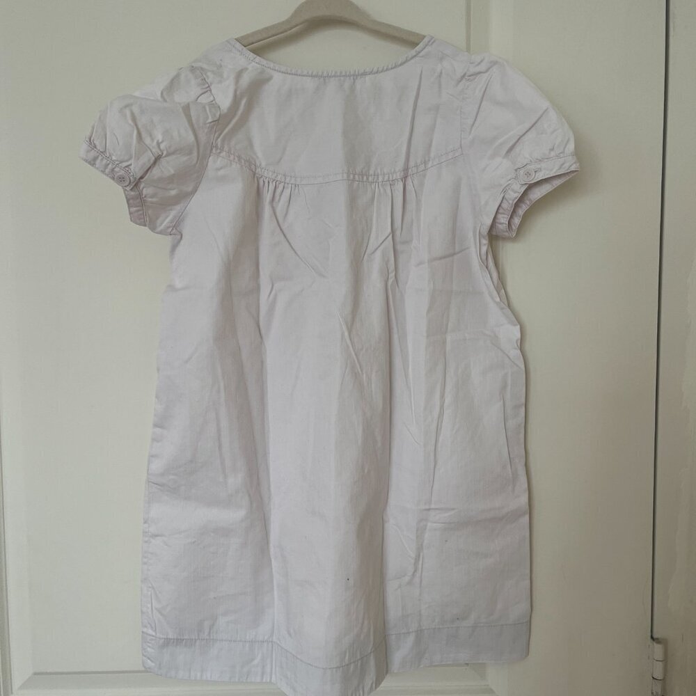 Bonpoint White Button Up Girls Dress sz 8 - Picture 2 of 8